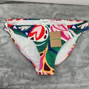 Boden US Size 8 Leafy Cascade Multicolor Classic Bikini Bottom NWT Comfort